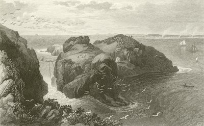 Carrick A Rede, Coast of Antrim, Ireland by Thomas Mann Baynes